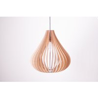 Holz Pendelleuchte, Dekorativer Lampenschirm, Moderne Hänge Pendelleuchte von StoreWoodUA