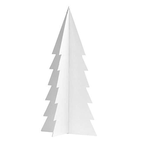 Storefactory - Gimdalen - Dekofigur - Weihnachtsbaum, Tannenbaum - Metall - Weiß - Maße (ØxH): 10 x 20 cm von Storefactory