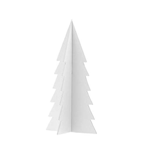 Storefactory - Gimdalen - Dekofigur - Weihnachtsbaum, Tannenbaum - Metall - Weiß - Maße (ØxH): 5 x 10 cm von Storefactory
