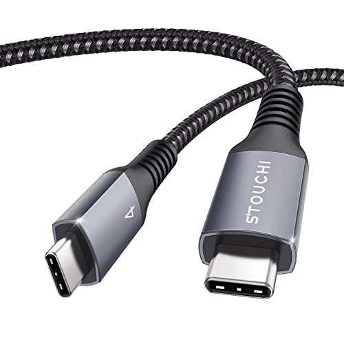 Thunderbolt 4 Kabel 1m,Stouchi TB4 Kabel 40Gbps USB 4 Kabel Unterstützt 8K 30hz/Doppelten 4K60hz Monitor,für i-Phone 15 Pro/Max,M1 M2 Macbook Air/Pro,Mac Studio,Studio Display,Externe SSD,eGpu,Docking von Stouchi