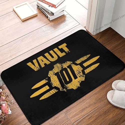 Welcome Fußmatte Fallout Game Mat Worn Vault 101 Balkon Indoor Outdoor Eingang Fußmatte Badteppich Dekorative Haustür Matten Küche Tür Matten Veranda Matten Wohnkultur 50 x 80 cm von Strunt