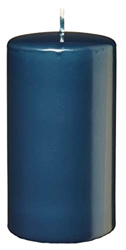 Stumpenkerzen Blau Petrol 6 x 4 cm, 12 Stück von Stumpenkerzen