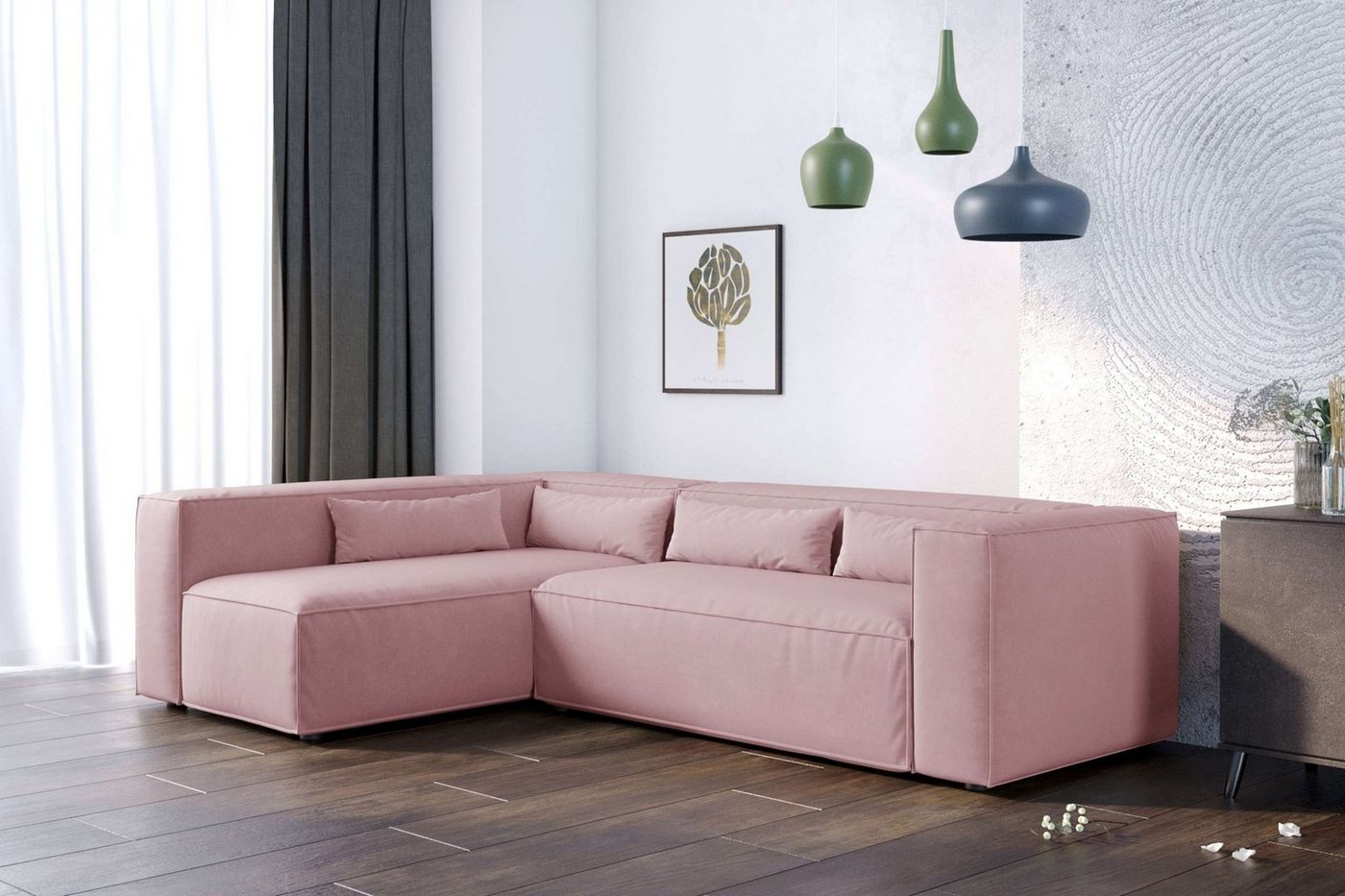 99rooms Ecksofa Floren, L-Form, Eckcouch, Design von 99rooms