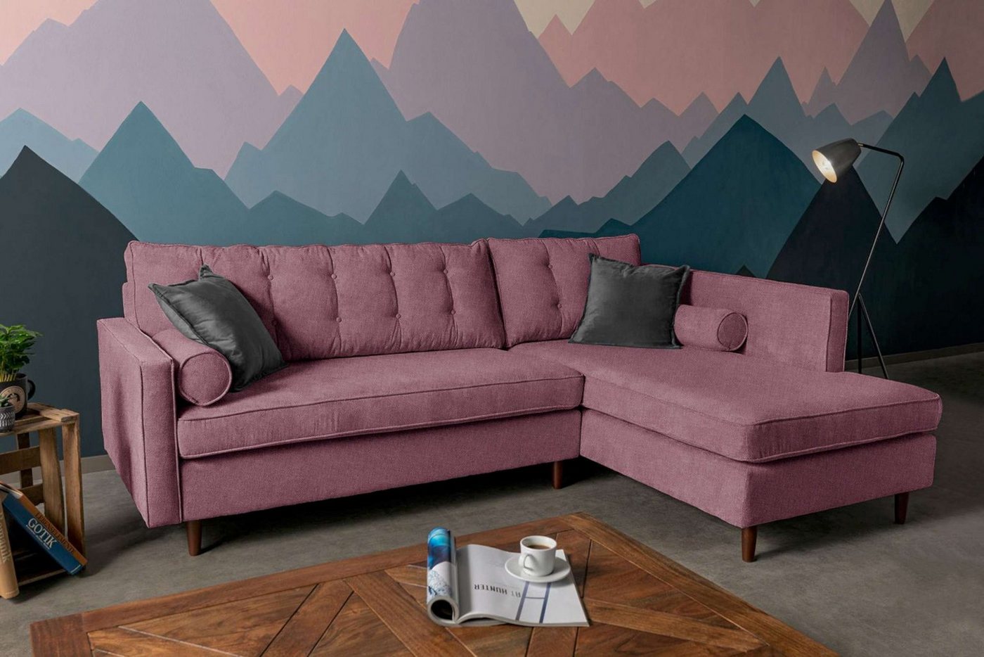 99rooms Ecksofa Nelvan, L-Form, Eckcouch, Design von 99rooms