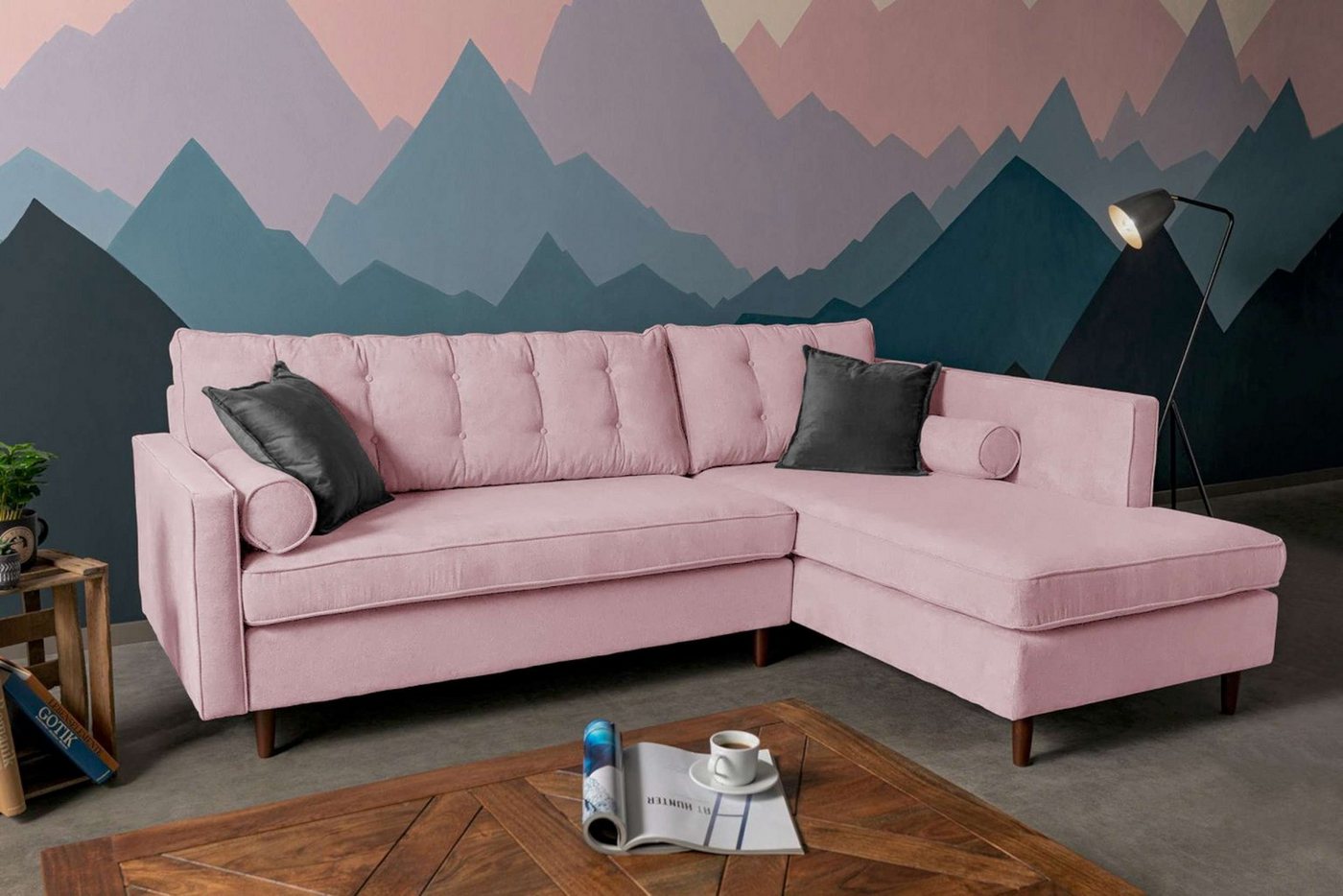 99rooms Ecksofa Nelvan, L-Form, Eckcouch, Design von 99rooms