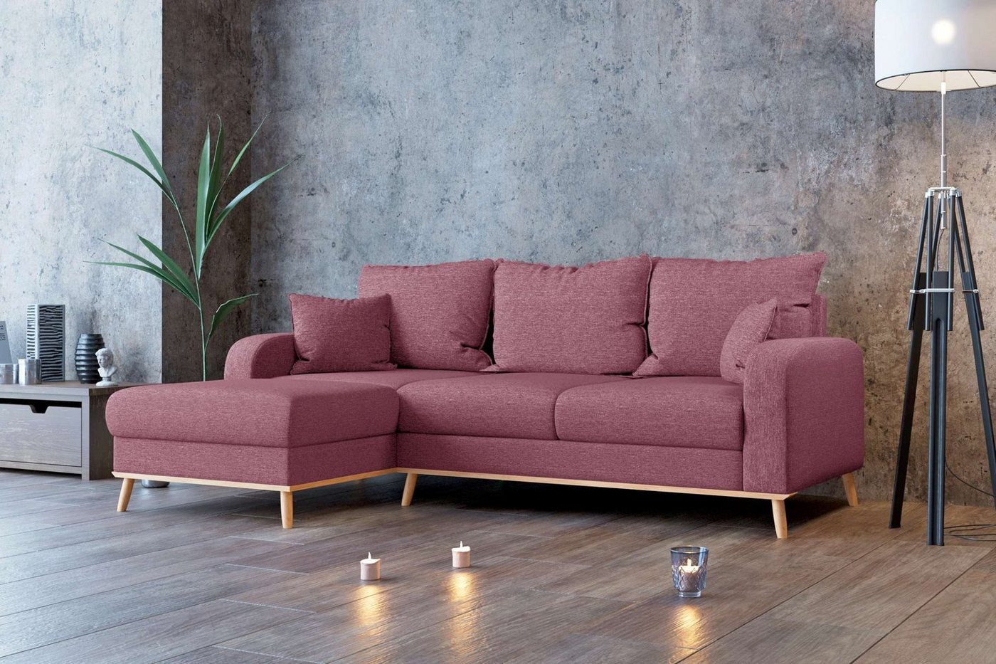 99rooms Ecksofa Ontario, L-Form, Eckcouch, Design von 99rooms