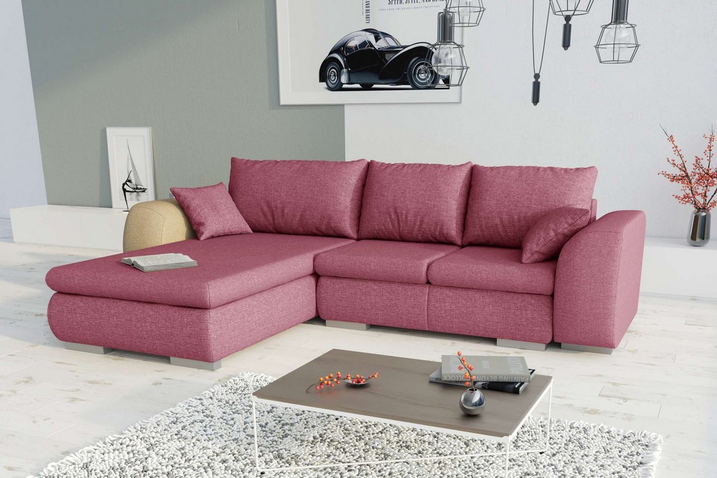 99rooms Ecksofa Salturo, L-Form, Eckcouch, Design von 99rooms