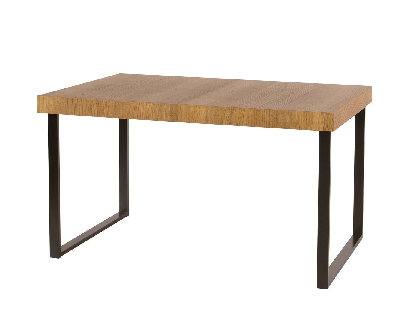 99rooms Esstisch Perfecto Massivholz Eiche Rustikal (Esszimmertisch, Tisch), rechteckig, ausziehbar, aus Massivholz, Metall von 99rooms