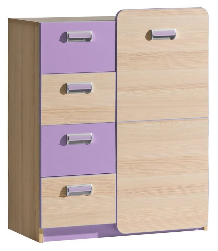 99rooms Kinderkleiderschrank Laterne (Highboard, Standschrank) mit Schubladen und Einlegeböden, Modern Design, Spanplatte, viel Stauraum von 99rooms