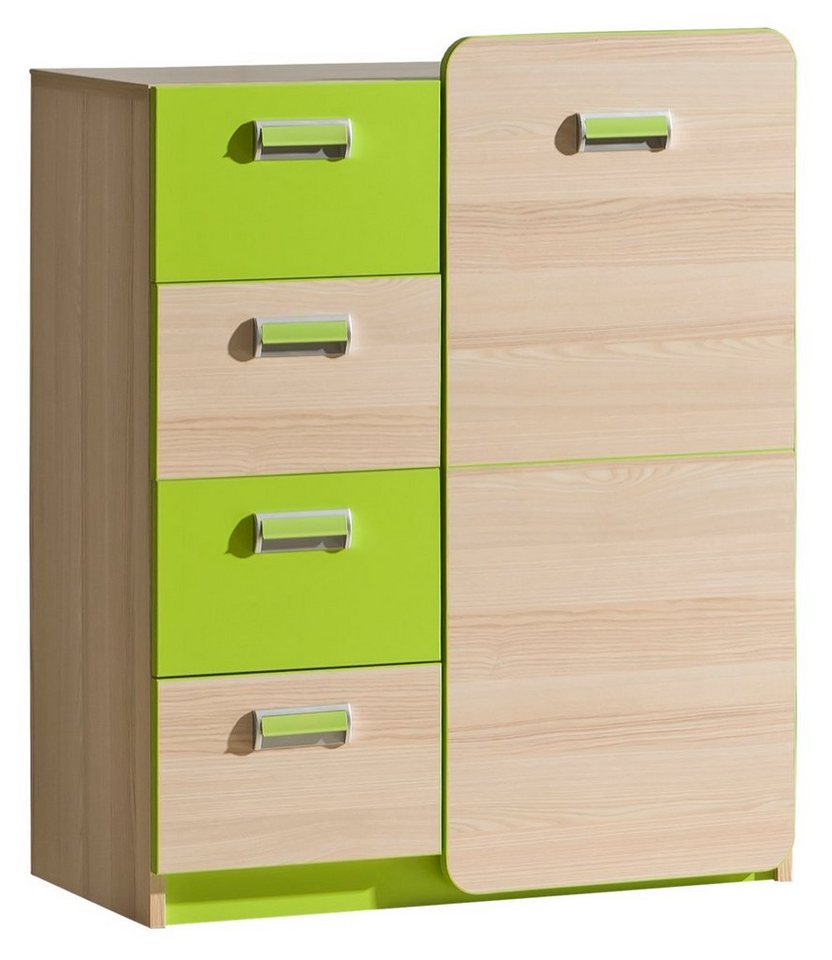 99rooms Kinderkleiderschrank Laterne (Highboard, Standschrank) mit Schubladen und Einlegeböden, Modern Design, Spanplatte, viel Stauraum von 99rooms