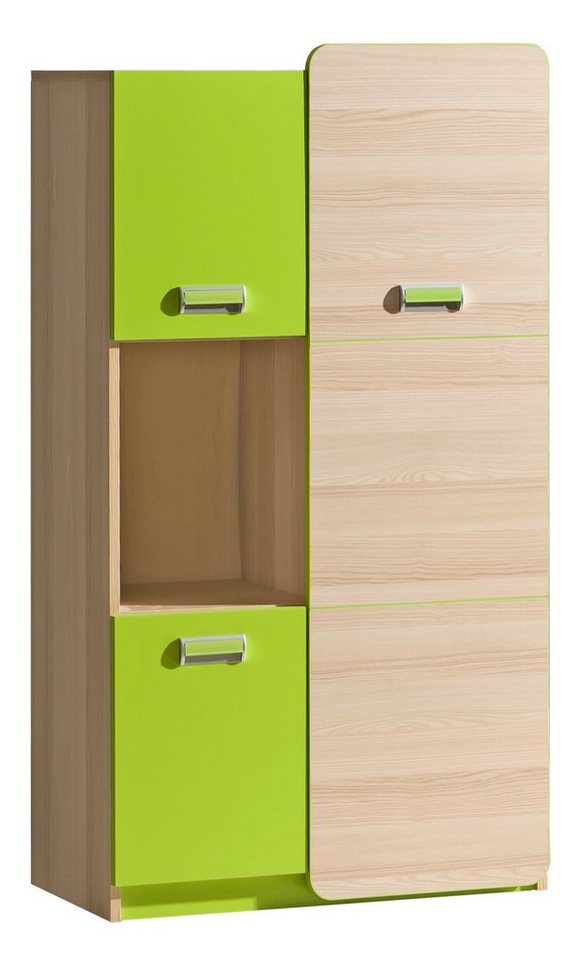 99rooms Kinderkleiderschrank Laterne (Kinderschrank, Mehrzweckschrank) 3-türig, mit Fach und Einlegeböden, viel Stauraum, Modern Design, für Kinder von 99rooms