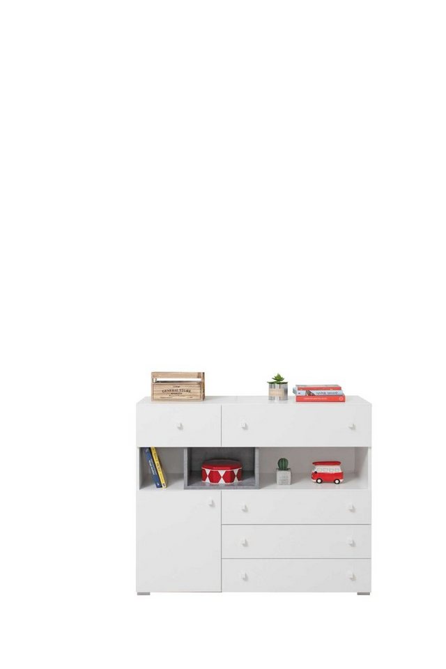 99rooms Kinderkleiderschrank Stylefy Lendon Kommode II (Sideboard, Kinderschrank) mit Schubladen, FSC-Zertifizierung, viel Stauraum, Modern Design von 99rooms