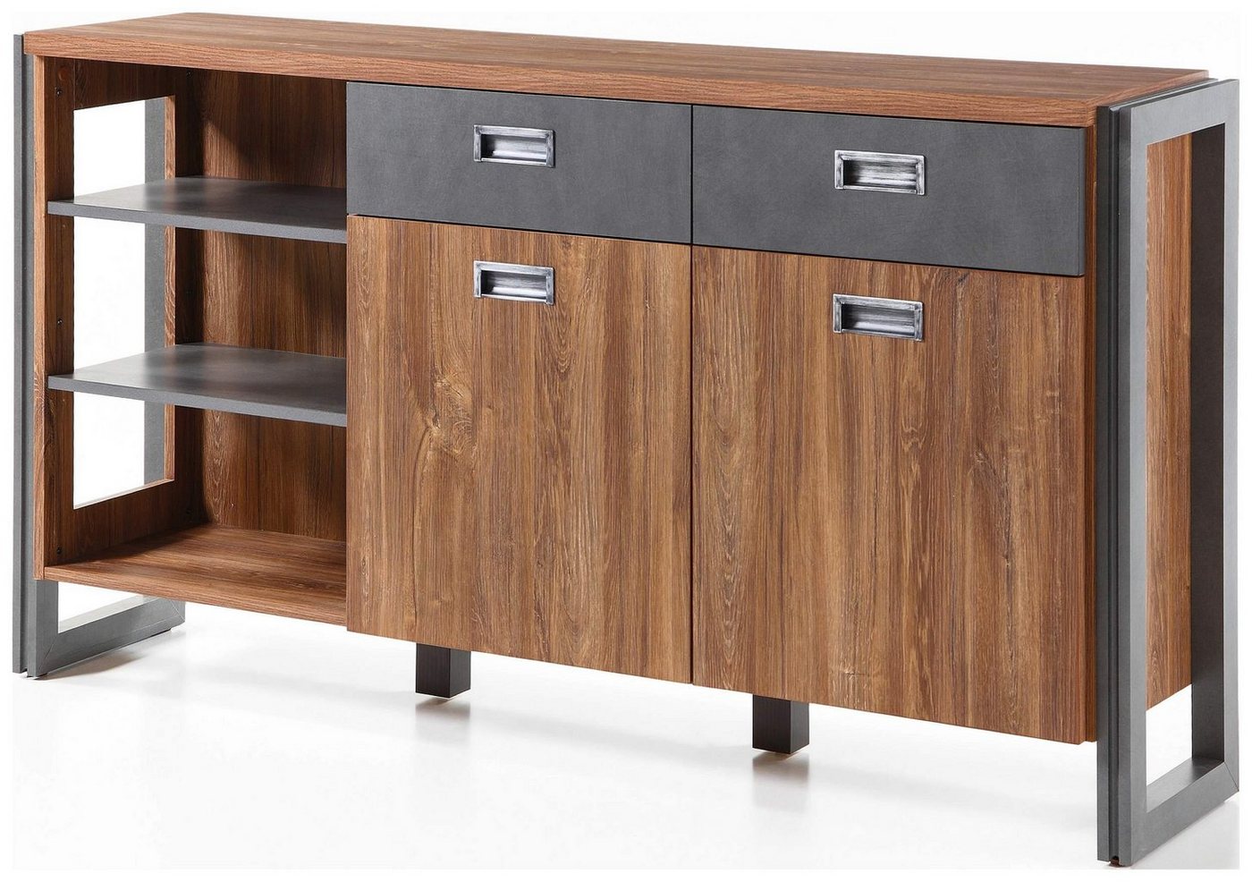 99rooms Kommode Belfast Stirling Eiche (Sideboard, Standschrank), Design von 99rooms