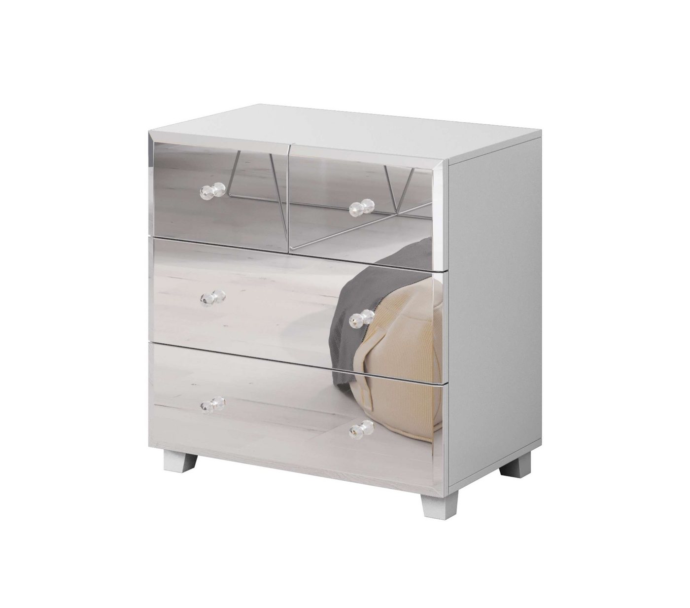 99rooms Kommode Faro (Sideboard, Standschrank), mit Schubladen, Glaselemente, Modern Design, viel Stauraum von 99rooms