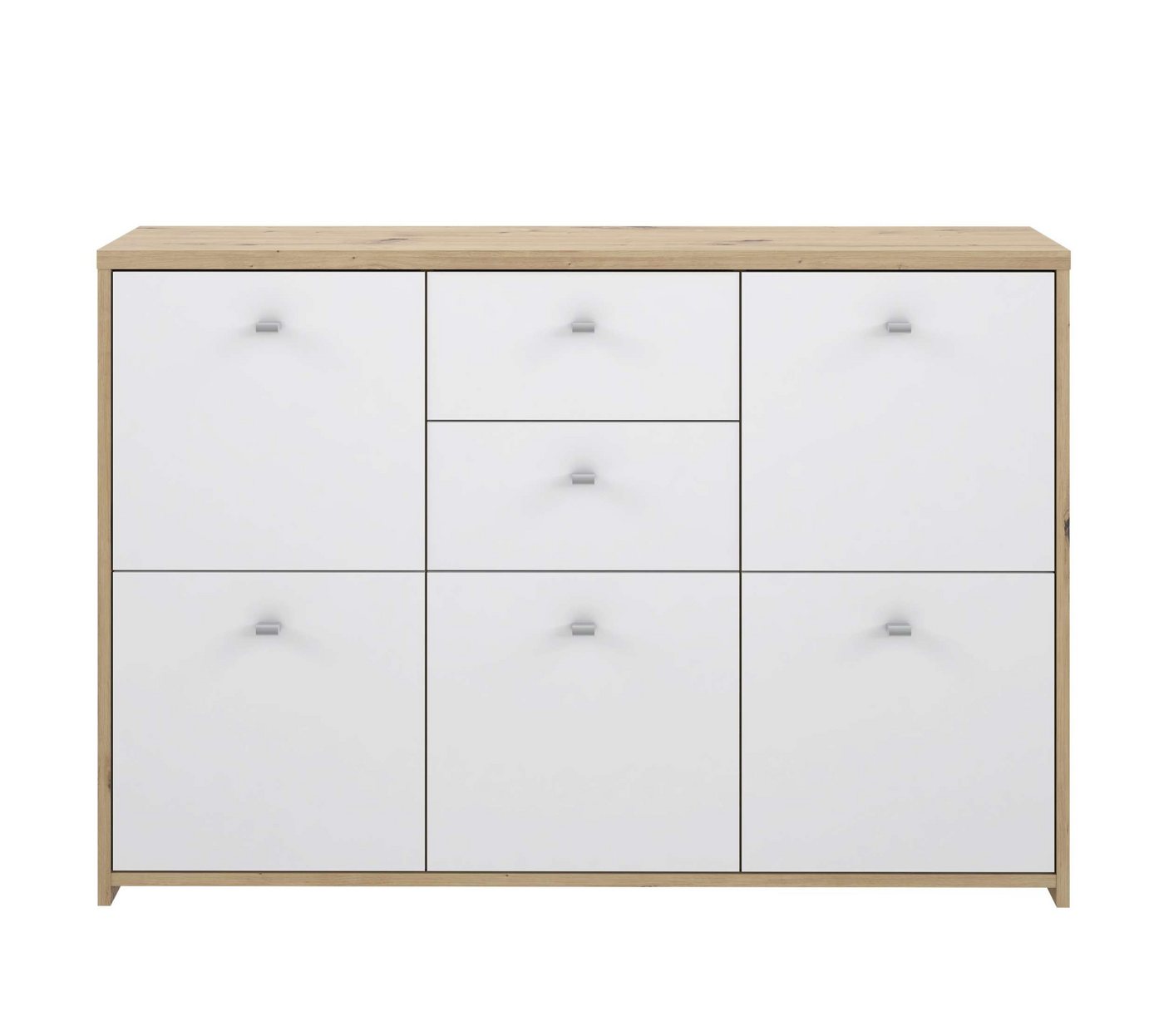 99rooms Kommode Sesto (Sideboard, Schubladenkommode), mit 2 Schubladen, 5 Türen, aus Holzwerkstoff von 99rooms