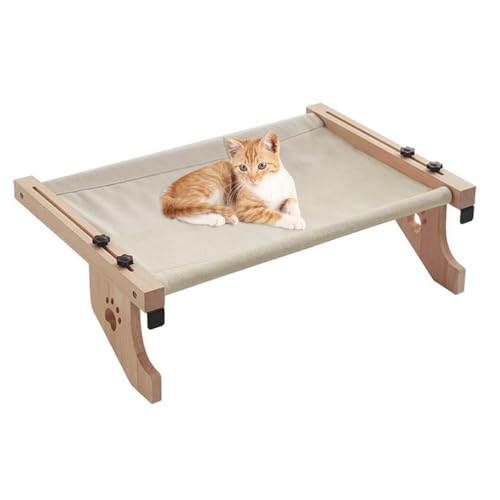SueaLe Hänge-Katzenbett für Haustiere, Katzen-Hängematte, hält bis zu 20 kg, Klettergerüst für Kätzchen, sonnige Fenstersitze, mit Haustierzubehör von SueaLe