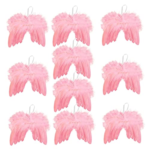 Weiße Federn Weihnachtsbaumschmuck Engelsflügel Weihnachtsschmuck Für Zuhause Party 10 Stück Rosa Weihnachtszwerge Weihnachtsengel Zwerg-weihnachtsschmuck Engel-weihnachtsschmuck von SunaOmni