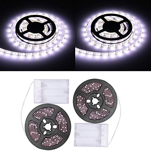 Sunboia LED Band 2x1m,flexibler LED Streifen mit batterie,LED Stripes,TV-Hintergrundbeleuchtung,LED Streifen,wasserdicht für Schrankhaus-Weiß Sunboia LED Band 2x1m,flexibler LED Streifen mit batterie,LED Stripes,TV-Hintergrundbeleuchtung,LED Streifen,wasserdicht für Schrankhaus-Weiß von Sunboia