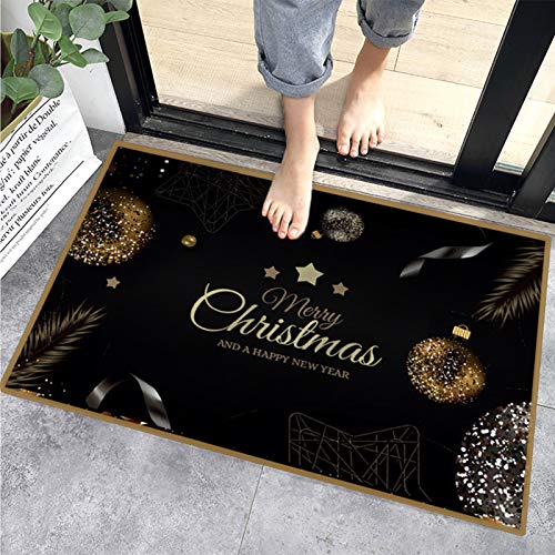 Sunshine smile Teppich Anti Rutsch Unterlage,40 * 60 cm,Weihnachtsteppich,Weihnachten Area Rug,Türmatte,Kurzflor Fußmatte,Teppich Wohnzimmer,rutschfeste Badematte,Home Decor,weihnachtsdekoration von Sunshine smile