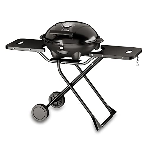 SUNTEC Elektrogrill BBQ-9295 auch als Tischgrill Geeignet | Grill mit Abnehmbarem Deckel und Regulierbaren Thermometer | Ideal für Balkon, Garten, Outdoor und Camping | Barbecue für mehrere Personen von Suntec Wellness