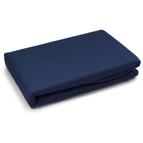 Sunwood Microfaser Bettlaken 160x220 cm Navy Haustuch ohne Gummizug Betttuch Pension Reise Tischdecke von Sunwood