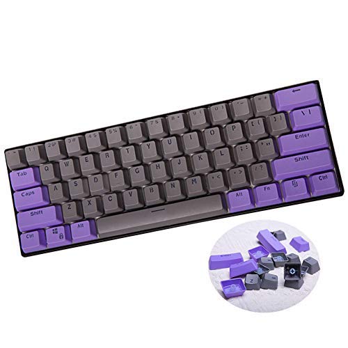 Sunzit Keycaps,61 Keycaps Backlight PBT Tastenkappe für Ducky / GH60 / RK61 / ALT61 Keyboard Keys (Keyboard von Sunzit