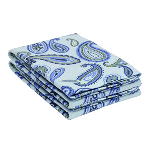 Superior Flanell-Kissenbezug-Set, Kingsize, Paisleymuster, Hellblau Superior Flanell-Kissenbezug-Set, Kingsize, Paisleymuster, Hellblau von Superior