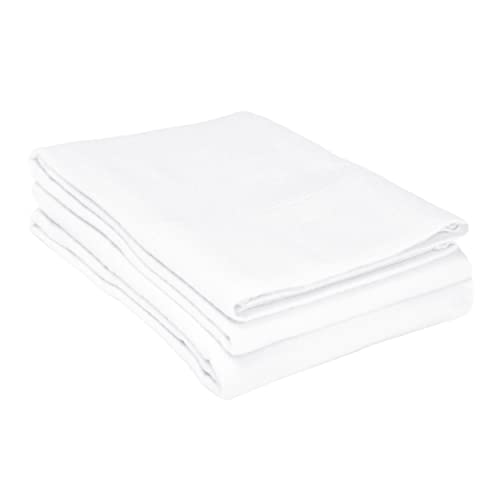 Superior - Flanell-Kopfkissenbezugsset, 51 x 76 cm, Baumwolle, einheitlich weiß Superior - Flanell-Kopfkissenbezugsset, 51 x 76 cm, Baumwolle, einheitlich weiß von Superior