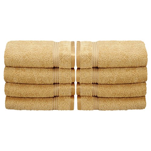 Superior Handtuch Ägyptische Baumwolle 8-teilig Set P Modern Gold von Superior