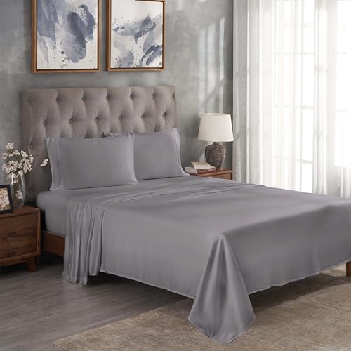 Superior MO300SHSL Bettlaken-Set, Modal-Viskose aus Buchenholz, GRAU, King Superior MO300SHSL Bettlaken-Set, Modal-Viskose aus Buchenholz, GRAU, King von Superior