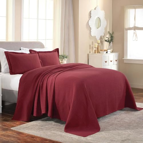Superior Tagesdecke, Baumwolle, Granat, Kingsize Superior Tagesdecke, Baumwolle, Granat, Kingsize von Superior