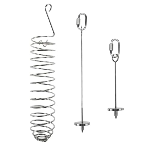 3-in-1-Vogelspieß, Vogelfutterhalter, Edelstahl, zum Aufhängen, Gemüse, Obst, Futterspieß, 2 x Obstgabel + 1 Futterkorb, Papageien-Futterspieß, Spielzeug für Papageien, Kakadu, Nymphensittichkäfig von Supkeyer