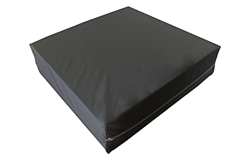 Gel Gelschaum Outdoor Sitzkissen Inkontinenz Dekubitus Sitzpolster 40 x 40 x 10 cm Memory Schaum für inkontinente Personen Rollstuhl Stuhl Auto Bürostuhl Gartenmöbel Kissen (RG 85 (mittel) schwarz) von Supply24 since 2004