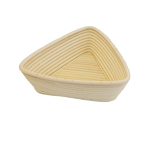 Surakey Gärkörbchen Dreiecke,Gärkorb Rattan Bambuskorb für Brot und Brotteig Brotkorb Natürlichem Peddigrohr mit Banneton Proofing Basket Brotform Oval mit 1 Leineneinsatz für Hausbäcker Brot Backen Surakey Gärkörbchen Dreiecke,Gärkorb Rattan Bambuskorb für Brot und Brotteig Brotkorb Natürlichem Peddigrohr mit Banneton Proofing Basket Brotform Oval mit 1 Leineneinsatz für Hausbäcker Brot Backen von Surakey
