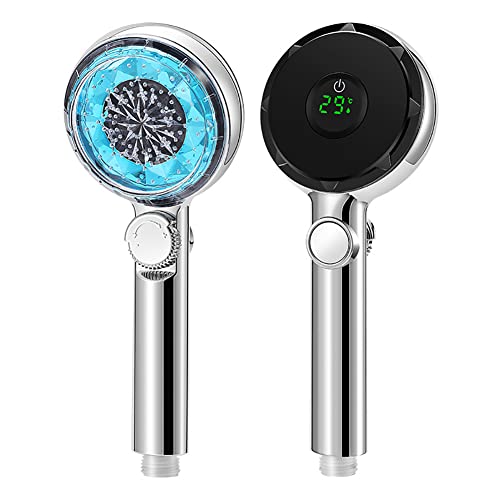 Surakey Led Duschkopf Bad Hand, Wassersparender Duschkopf mit Temperaturanzeige, Sparduschkopf Duschkopf, Hochdruck Duschkopf, Handbrause für Badezimmer, Blau Surakey Led Duschkopf Bad Hand, Wassersparender Duschkopf mit Temperaturanzeige, Sparduschkopf Duschkopf, Hochdruck Duschkopf, Handbrause für Badezimmer, Blau von Surakey
