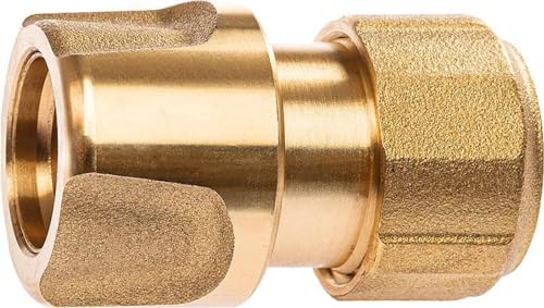 Geka 801KSB Schlauchstück Trinkwasser 1/2" 13 mm MS DVGW VP550, Gold, 18 x 8 x 13 cm von Surdefens