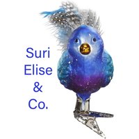 Inge-Glas Belinda Bluebird Glasvogel Ornament von SuriEliseAndCo