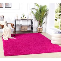 Surya Hochflor-Teppich "UNI CHIC 2308", rechteckig, Flauschig, Langflor, Weich, Wohnzimmer Flurteppich, Pink von Surya