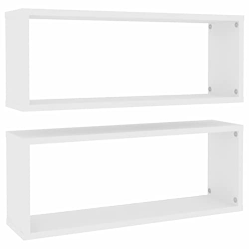 Susany 2X Würfelregal Wandregal Hängeregal Cube Lounge Regal Dekoregal Bücherregal Schweberegal Wandboard Regalwürfel Weiß 60x15x23cm Spanplatte Susany 2X Würfelregal Wandregal Hängeregal Cube Lounge Regal Dekoregal Bücherregal Schweberegal Wandboard Regalwürfel Weiß 60x15x23cm Spanplatte von Susany