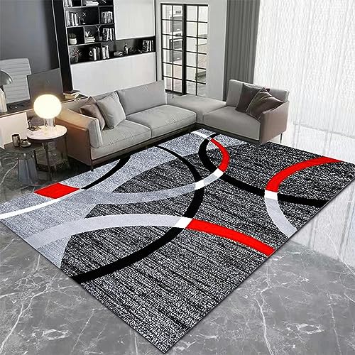 SvriTe Geometrischer Kreis Teppich für Wohnzimmer Luxus Home Dekorationen Sofa Couchtisch Große Fläche Teppiche Schlafzimmer Bodenmatte Tapete von SvriTe