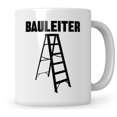 Sweetify Tasse Bauleiter Geschenk Hausbau Bauarbeiter Eigenheim Richtfest Bauherr Grundsteinlegung Baubeginn Baustelle Geschenkidee Bauleiter von Sweetify