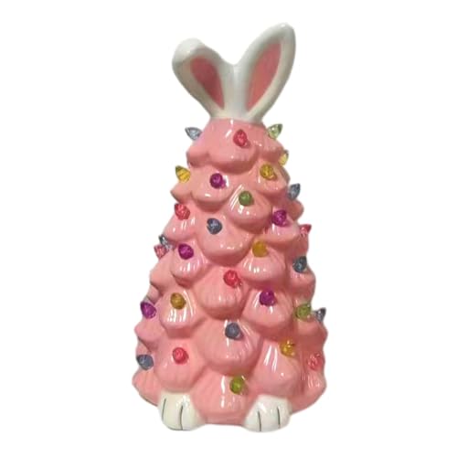 Sweetness Osterhasen-Baumschmuck, Leuchtender Osterhasenbaum mit Bunten Lampenperlen, Betriebener Künstlicher A von Sweetness