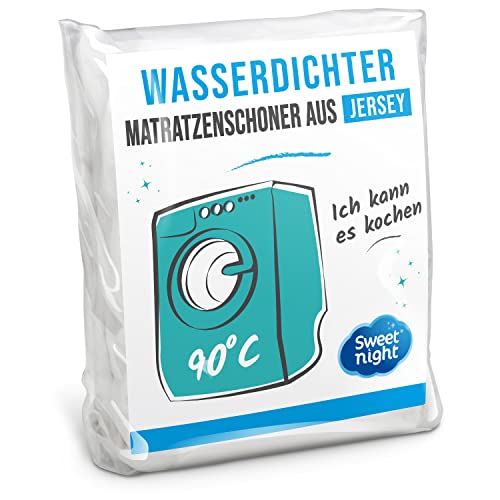 Sweetnight - Baby Matratzenschoner 70x140 cm | Wasserdichte und mikroatmungsaktive Matratzenauflage | Sanft und leise | Waschbar bei 90°C von SWEET NIGHT