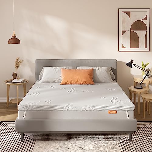 Sweetnight topper 90x200cm, matratzentopper Gelschaum Matratzenauflage 90x200, 8cm Höhe Gel Memory Foam Topper,Matratzen Topper mit Abnehmbarem und Waschbarem Bezug von Sweetnight