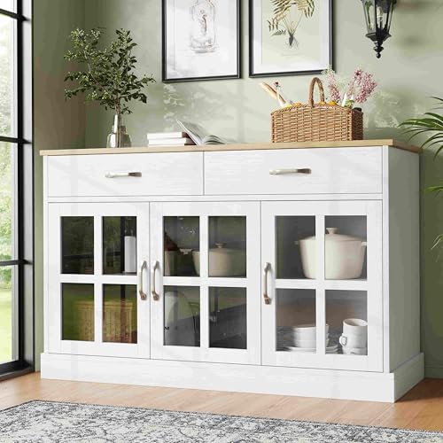 Multifunktions-Aufbewahrungsschrank, 120 x 40 x 84 cm, Sideboard, Küche, Aufbewahrung, moderner Wohnzimmerschrank mit 2 Schubladen und 3 verstellbaren Regalen, für Küche, Wohnzimmer oder Schlafzimmer, Multifunktions-Aufbewahrungsschrank, 120 x 40 x 84 cm, Sideboard, Küche, Aufbewahrung, moderner Wohnzimmerschrank mit 2 Schubladen und 3 verstellbaren Regalen, für Küche, Wohnzimmer oder Schlafzimmer, von Sweiko