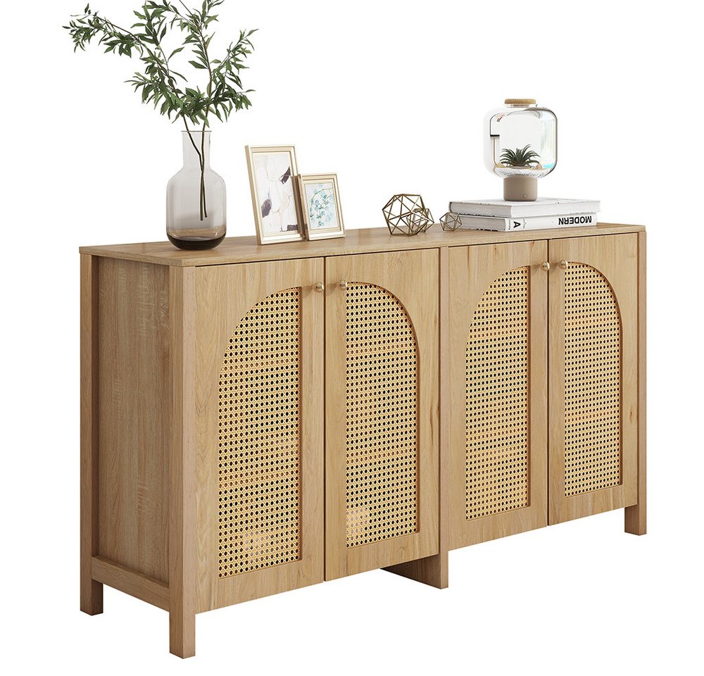Sweiko Sideboard Küchenschrank Modernes Anrichte im minimalistischen (Stil 4-Rattantür Metallgriff einfaches Buffetschrank Metallgriff einfaches, 1 St., Buffetschrank für Esszimmer, Wohnzimmer, Küche) Sweiko Sideboard Küchenschrank Modernes Anrichte im minimalistischen (Stil 4-Rattantür Metallgriff einfaches Buffetschrank Metallgriff einfaches, 1 St., Buffetschrank für Esszimmer, Wohnzimmer, Küche) von Sweiko