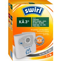 Swirl Staubsaugerbeutel "KÄ 3", (Packung, 3 St.), Staubsaugerbeutel für Kärcher & Shop-Vac Nass- und Trockensauger von Swirl