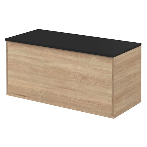 Symbiosis Knight Schuhregalbank, Rovere E Nero, 89x39,2x43,2 cm von TemaHome