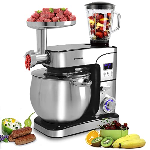 Küchenmaschine Paris Edelstahl 12 Liter Küchengerät & Fleischwolf Küchenmaschine Paris Edelstahl 12 Liter Küchengerät & Fleischwolf von Syntrox Germany
