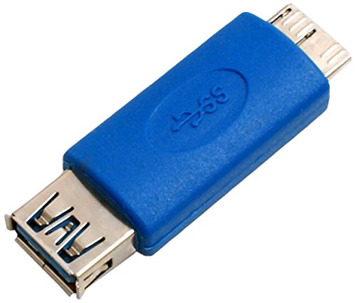 System-S Micro USB 3.0 Micro-B Stecker auf USB Typ A 3.0 Eingang Adapter Kabel Adapterstecker in Blau von System-S